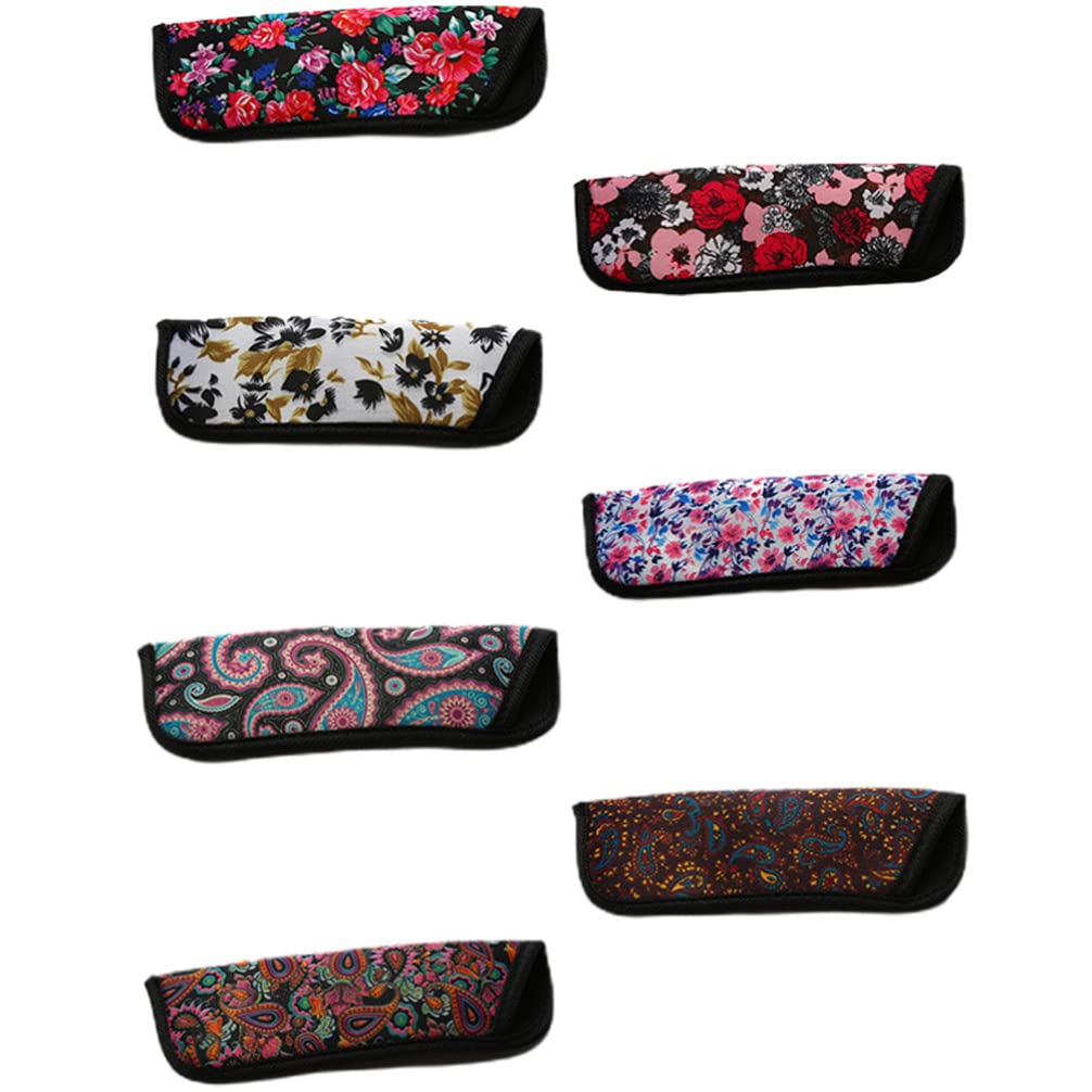 Healvian Jewlrey Orgainzer 7Pcs Glasses Pouch Soft Eyeglasses Bag Portable Cloth Eyewear Case Glasses Case Eyeglasses Storage Box for Home Travel Trendy Sunglasses