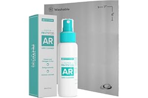OPTIPAK Anti Fog Lens Cleaner Spray Kit | (1) 2oz Anti Fog Glasses Cleaner Spray + (1) Microfiber Cloth for Eyeglasses,Goggles,Sunglasses,Mirror - Eyeglass Defogger Spray Cleaning Kit (2 Piece Set)