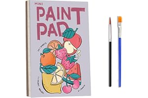 EDOTTBAG Mini Paint Pad, Watercolor Paint Pad, Pocket Watercolor Painting Book, Water Color Paint Set Arts, Mini Watercolor Paint Pad, Travel Paint Watercolor Coloring Book Set for Boys and Girls (1PCS)