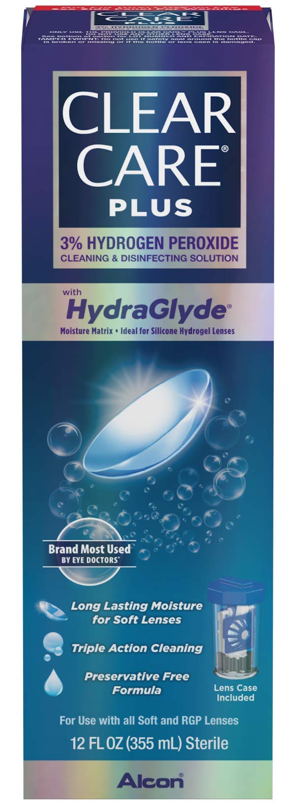 Clear Care Plus Cleaning and Disinfecting Solution with Lens Case