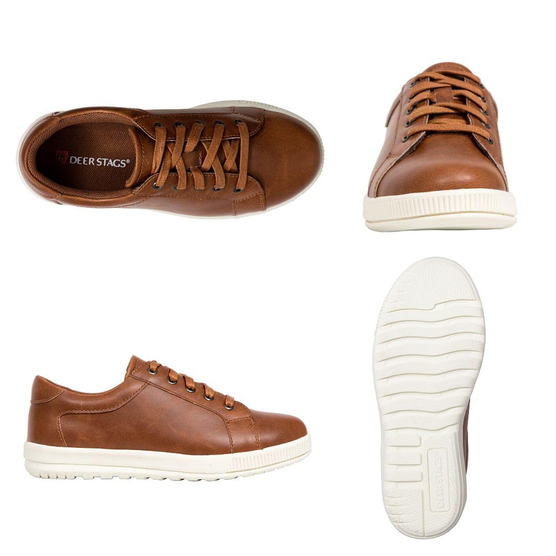 Deer Stags Boys’ Kane Fashion Sneakers Casual and Formal Lace up Dress Shoes