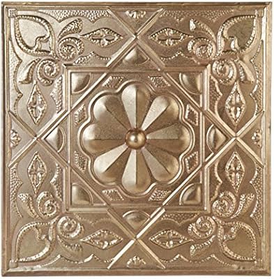 Bombay Floral Embossed Metal Wall Art 23 Inch By 23 Inch Gold Buy Online At Best Price In Uae Amazon Ae