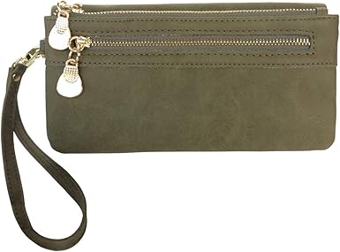 olive green clutch purse