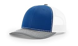 Richardson 112 Trucker Hat Royal/White/Heather