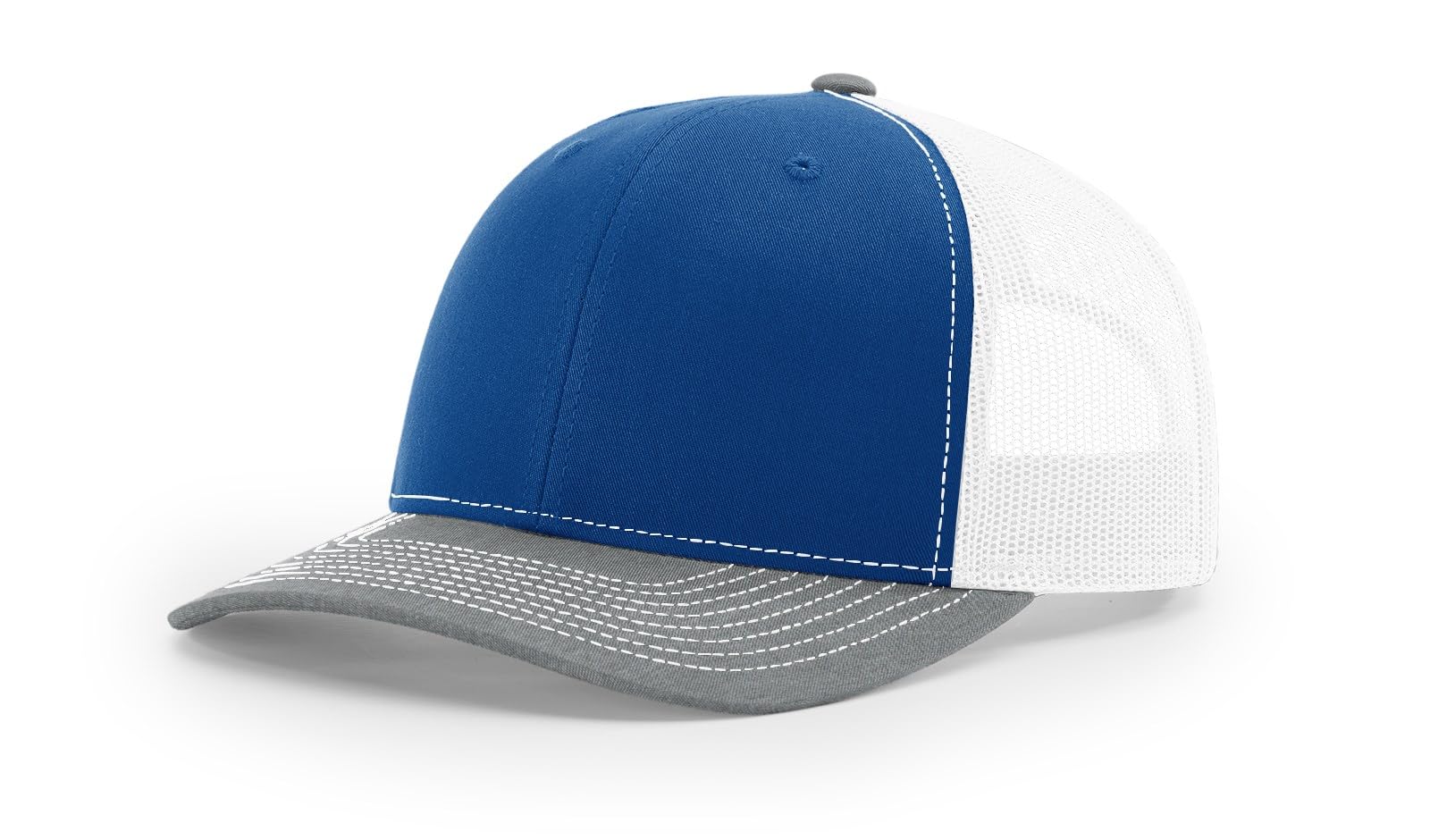 Richardson 112 Trucker Hat Royal/White/Heather