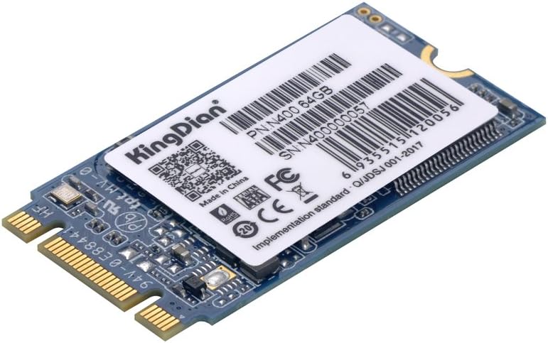 KingDian M.2 NGFF M.2 2242 2280 Solid State Drive Disk for Desktop PCs and MacPro (N400 64GB 42mm)