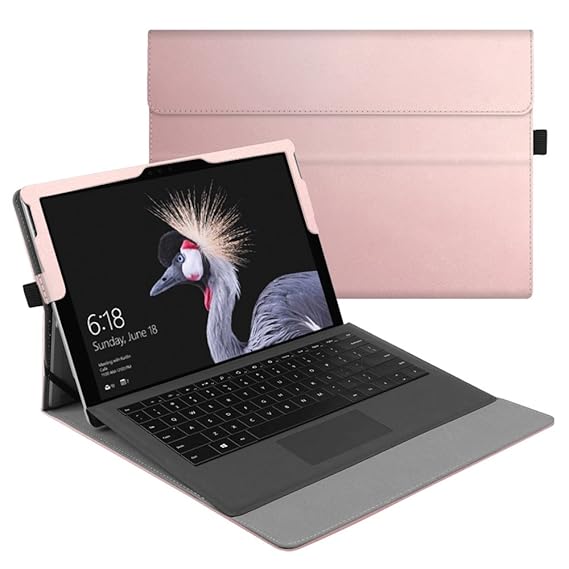 Fintie Hülle für Microsoft Surface Pro 6 (2018) / Pro 5 (2017) / Pro 4 / Pro 3 - Multi-Sichtwinkel Hochwertige Tasche Schutzh
