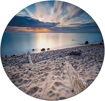 Mantel ajustable de poliéster con bordes elásticos, para mesas redondas