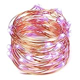 String Lights,Oak Leaf 4.9 Feet 2 Set of Purple Micro 30 LED String Starry Lights for DIY,Home,Party,Wedding Centerpiece or Table,CR2030 Batteries