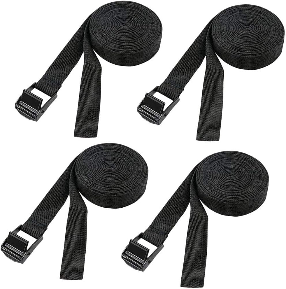 Vosarea 4PCS Luggage Straps Cam Lock Cinturones de amarre ajustables de