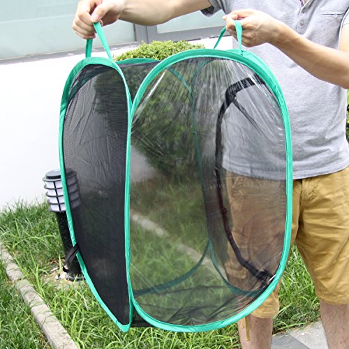 AUSPA Insect and Butterfly Habitat Terrarium Pop-up - 23.6 Inches Tall (Black) - Thumbnail 4