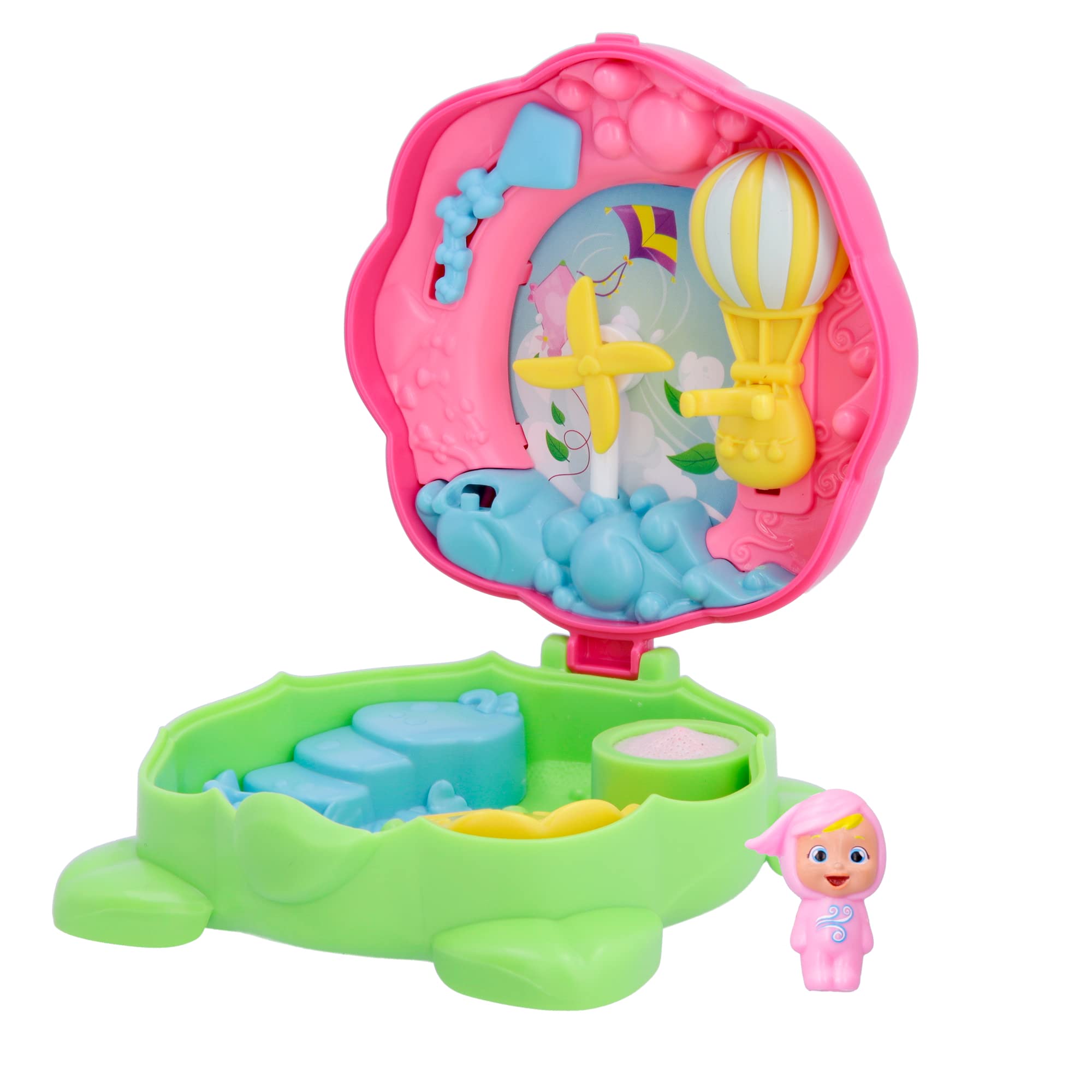 CRY BABIES Little Changers Windy Collectible capsule in the shape of a Flower that includes a mini Doll, a Pipette and a Leaflet +3 Years