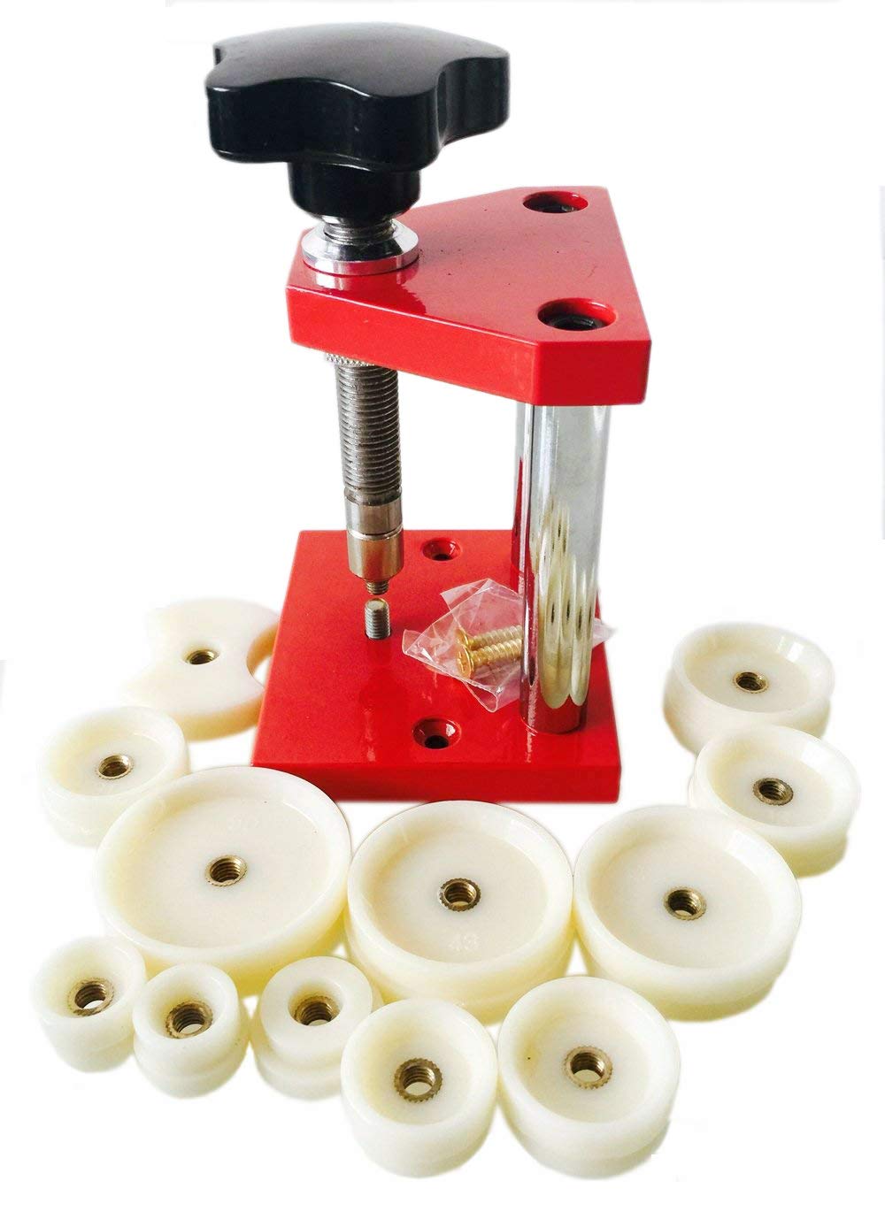 LLF Watch Press Set, Watch case Presser Watch Press Tool, with 12 Dies, Watch Repair Tool kit, Watchmaker Tool, Watch Press Machine