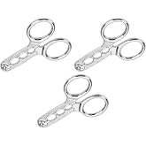 3Pcs Silver Nuts Pistachio Sheller Opener Kitchen Tools Stainless Steel Nutcracker Multi-Function Walnut Pine Sheller Opener Nut Crackers Kitchen Utensils