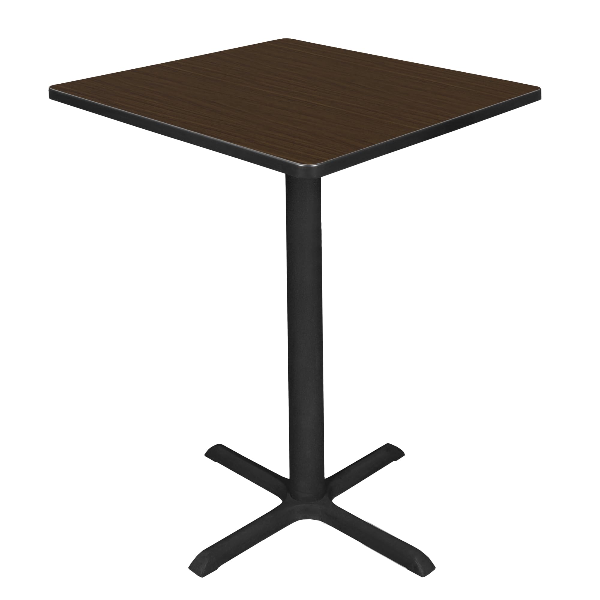 Photo 1 of ***MISSING BASE***
Regency Cain Medium 36 in. Square X-Base Cafe Table- Neo Walnut