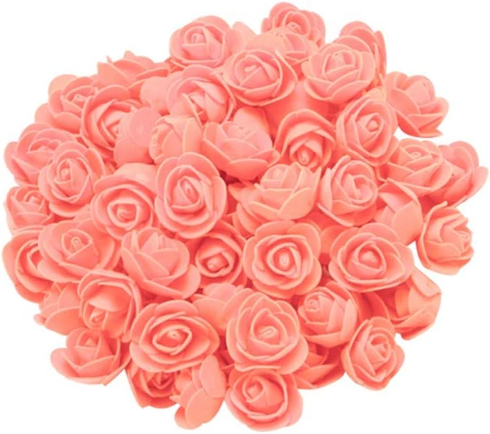 Artificial Foam Flower,100Pcs/200Pcs Fake Roses Flowers Heads in Bulk Wholesale Handmade for Wedding Decoration Valentine's Day