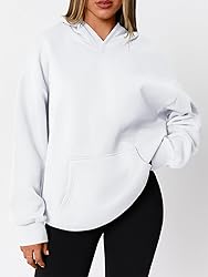 WYNNQUE White Hoodies for Women Oversized