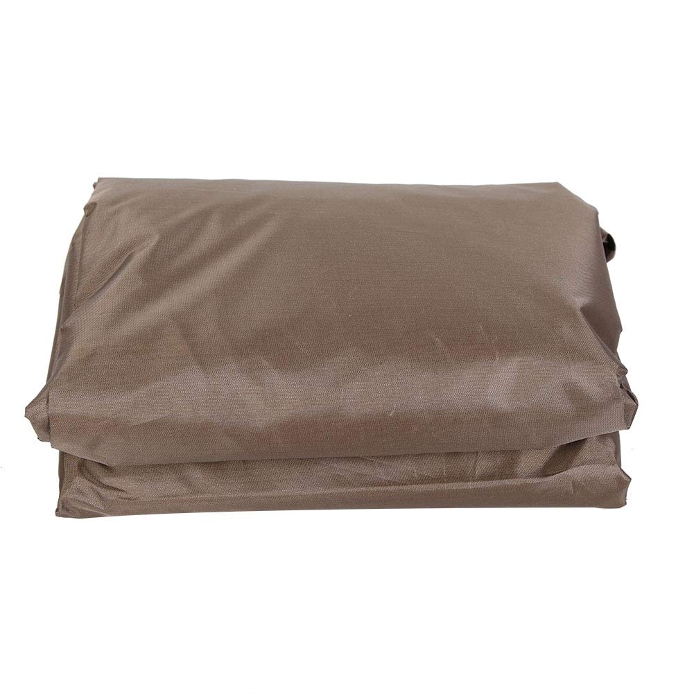 Ejoyous Hot Tub Cover, Rainproof Dustproof Bathtub Protector Cover Outdoor Square Hot Spring Bath Cap for Winter (Brown)