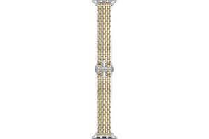 Tory Burch Women's Eleanor Designer Interchangeable Band for Apple Watch® Compatible with Series 1-9 or SE Apple Watch®