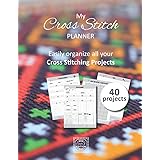 My Cross Stitch Planner: v1-4 Cross Stitching journal for beginner or expert | 40 Projects whith pattern planning - pattern b