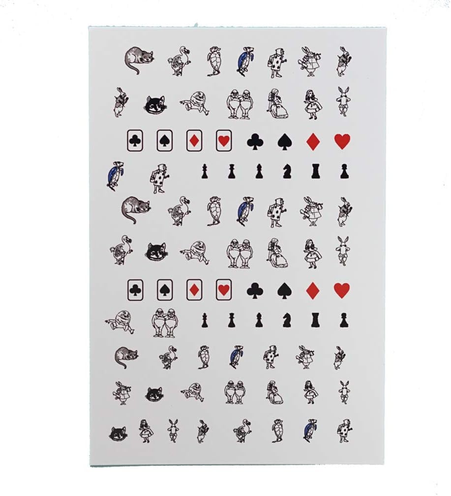 Amazon 不思議の国のアリス 鏡の国のアリス ネイルシール Puikko シール ステッカー 通販