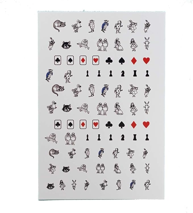 不思議の国のアリス 鏡の国のアリス ネイルシール Puikko シール ステッカー 通販 Amazon