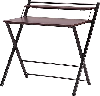 InnoFur Meleti Folding Table/Multi Purpose/Study Table/Adjustable Portable Laptop Table (Brown)