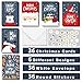 Christmas Greeting Cards Box Set - 36 Pack Xmas Cards with 36 Envelopes & Stickers - Assorted Holiday Winter Cards