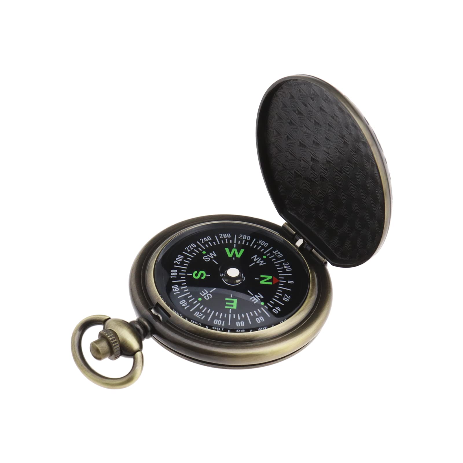 eMagTech Retro Portable Compass Camping Survival Compass Metal Pocket Compass Kids Compass for Hiking Camping Hunting Outdoor Military Navigation Tool
