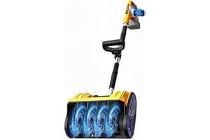 Wallnetic Cordless Snow Shovel Compatible for DeWalt 20V Battery with Brushless Motor, 12'' Cordless Snow Blower, Electric Sn
