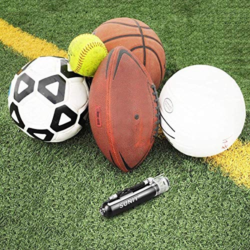 Ball Pump with 5 Needles, 2 Nozzles and 2 Hoses 6” Air Pump for