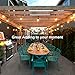 JACKYLED Outdoor String Lights LED UL 48 Ft Heavy Duty Cord 18 Sockets 19 x 2 Watt LED Bulbs (1 Spare) Vintage Weatherproof Edison String Lights for Patio Backyard