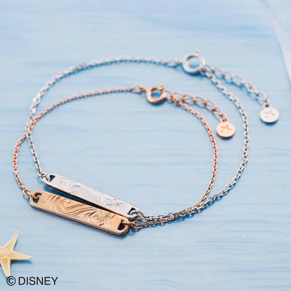 Amazon ホワイトクローバー リトル マーメイド アリエル ハワイアン ペアブレスレット ディズニー ピンク シルバー Di219pg Di2rd ブレスレット 通販