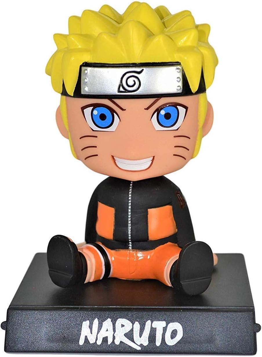 Zesta Avengers Bobblehead Toys & Action Figure with Mobile Holder Stand for Home and Car Dashboard Decoration (Naruto)