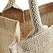 60th Birthday Gift Bag Keepsake for Women Men Novelty Jute 60 Years Old Shopping Tote Size 11.81 x 11.81 x 7.48 inches