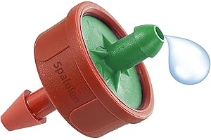 SPALOLEN 30PCS 0.25 GPH Pressure Compensating Drip Irrigation Spot Watering Drippers/Emitters, Self-Cleaning Constant Flow Drip Irrigation Emitters Heads Irrigation Drippers Parts for Drip Irrigation System