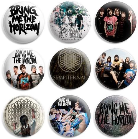 Bring Me The Horizon Pinback Buttons Pin Badges 1 Inch (25mm) - Pack of 9