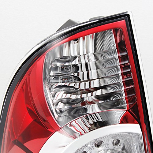 For 0515 Toyota Pickup Truck Red Clear Rear Tail Lights Brake