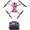 FSIDIWT Skin Stickers Compatible with DJI Mini 4 Pro, Waterproof Sticker Decal Skin DIY Accessory for DJI Mini 4 Pro Drone and RC 2 Controller (A)