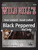 Wild Bill's 3oz Black Peppered Beef Jerky Packs (4 re-sealable 3oz beef jerky packs per bag)