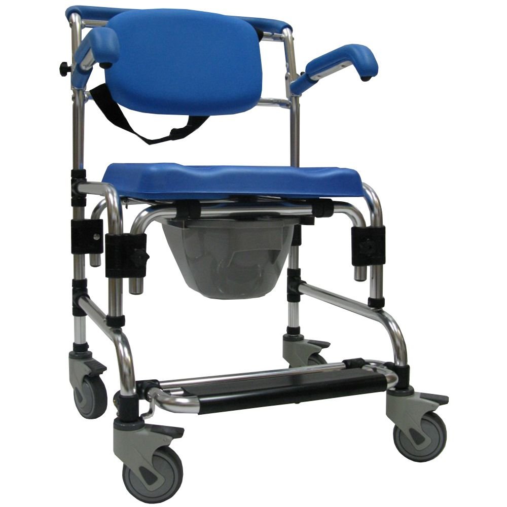 comfort travel shower commode chair