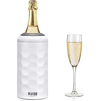 Wine Chiller Single Bottle Stainless Steel Iceless Cooler insulated Wine Bottle Keep Wine Cold up to 6 Hours Fits Most Wine B