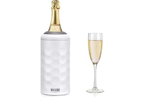 ITSLIFE Wine Chiller Single Bottle Stainless Steel Iceless Cooler insulated Wine Bottle Keep Wine Cold up to 6 Hours Fits Most Wine Bottles Gift for Wine Lovers Rapid and Portable