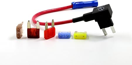 lumision add circuit mini apm atm fuse tap add on dual circuit adapter auto car terminal fuse set 5 7 5 10 15 20 amps