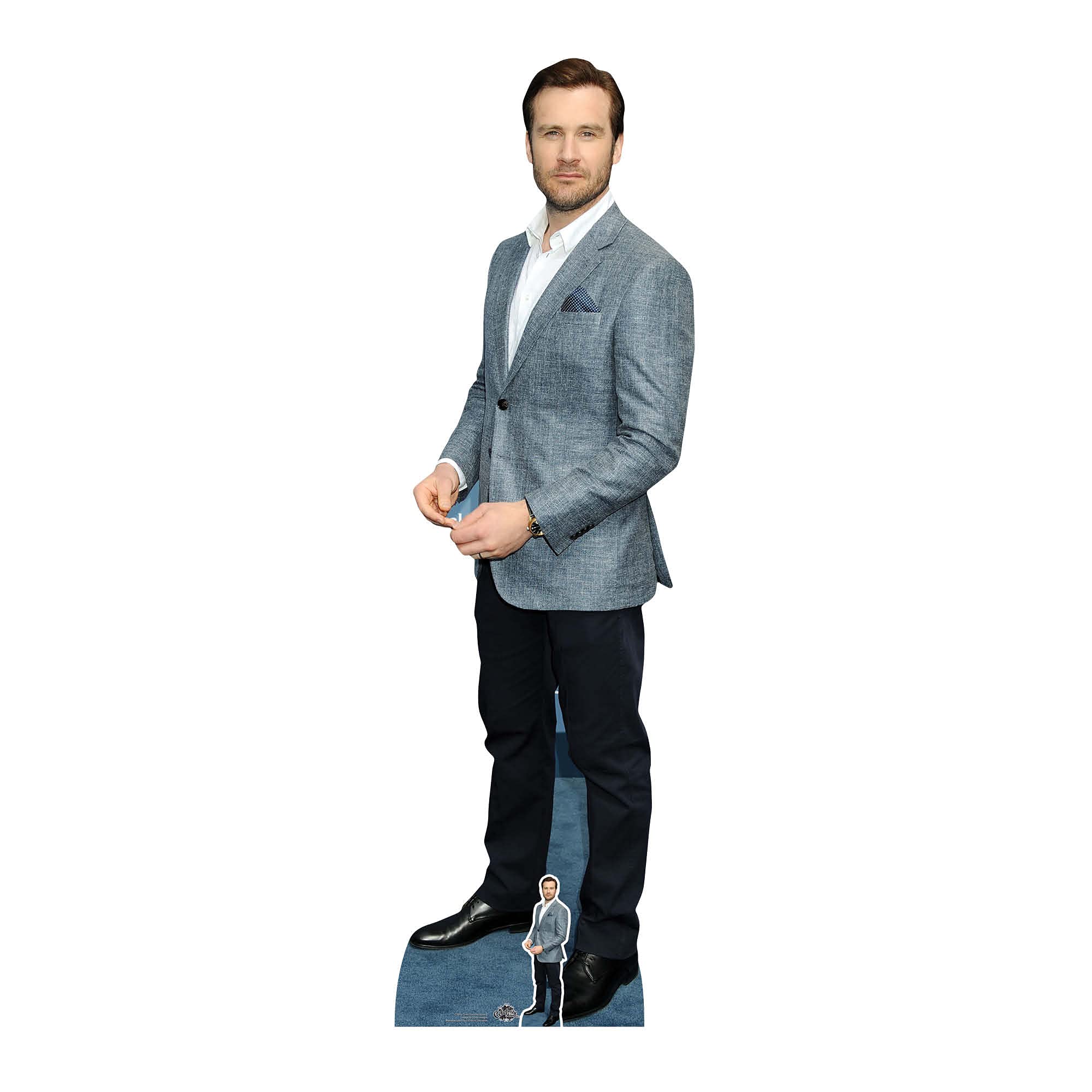 CS896 Clive Standen vikings (Grey Jacket) Life Size Cardboard Cutout with Free Mini Cut Out Perfect for Birthdays, Gifts, Parties & Fans