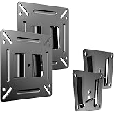 GLWIXY Monitor Wall Mount for 14-24 Inch Low Profile RV TV Wall Bracket | 2pcs Ultra Slim TV and Computer Small Wall Mount,Max VESA 100x100mm Holds Up to 30lbs for Travel RV Camper Boat Small Bracket