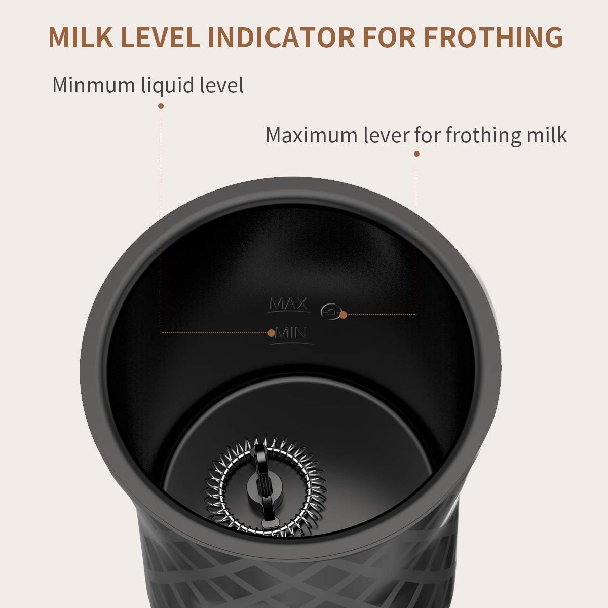 Automatic Milk Frother and Warmer, morpilot Electric Milk Foamer with Silent Operation, 4 Modes, Heats Milk | Froths Warm & Cold Foam for Coffee, Hot Chocolate, Cappuccino, Latte (400W, 250ML)