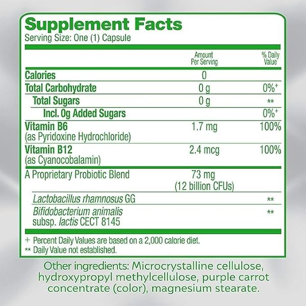 CULTURELLE PROBIOTIC CAPSULES FOR HEALTHY METABOLISM & WEIGHT MANAGEMENT (AGES 18+) – 30 COUNT – HELPS MANAGE WEIGHT & PROMOTE METABOLISM OF FATS, CARBS & PROTEINS – CAFFEINE-FREE