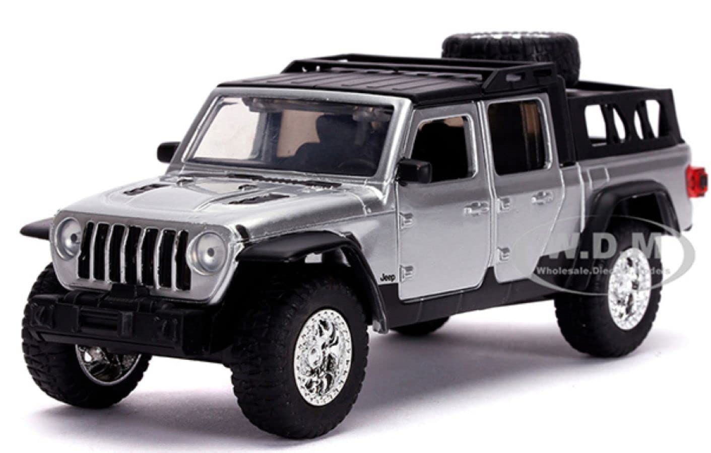 Jada JA32031 1:32 FF 9-Jeep Gladiator Fast and Furious Collectible Miniature Car, Grey, One Size 32031