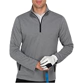 Three Sixty Six Men's Pullover Sweater - Dry Fit Breathable Half Zip Golf Jacket 4-Way Stretch Moisture Wicking &amp; Anti-Odor